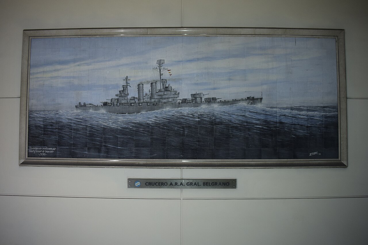 Mural del crucero A.R.A. General Belgrano